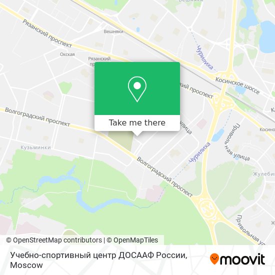 Учебно-спортивный центр ДОСААФ России map