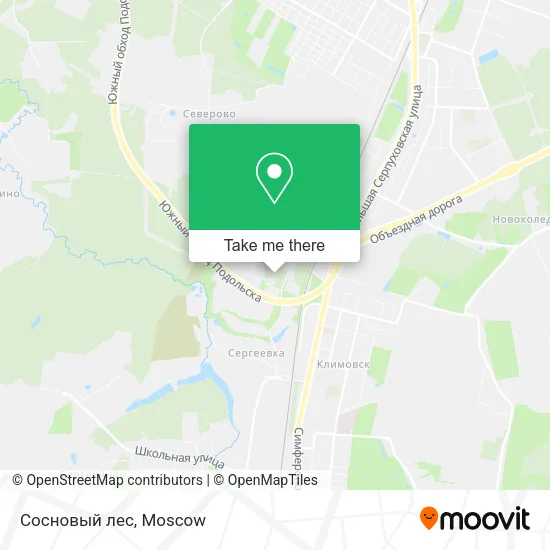 Сосновый лес map