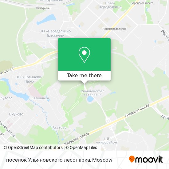 посёлок Ульяновского лесопарка map