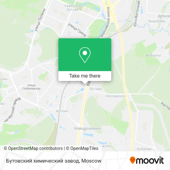 Бутовский химический завод map