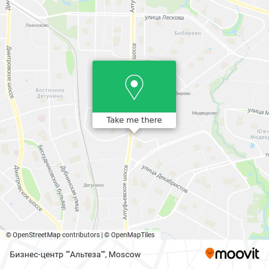 Бизнес-центр ""Альтеза"" map