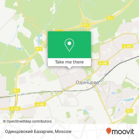 Одинцовский Базарчик map