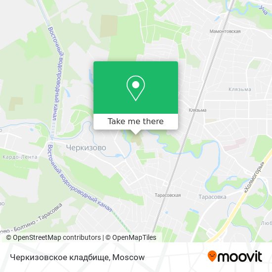 Черкизовское кладбище map