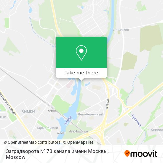 Заградворота № 73 канала имени Москвы map