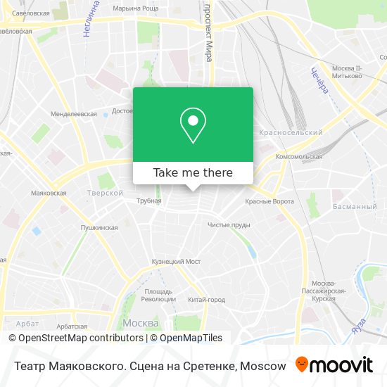 Театр Маяковского. Сцена на Сретенке map