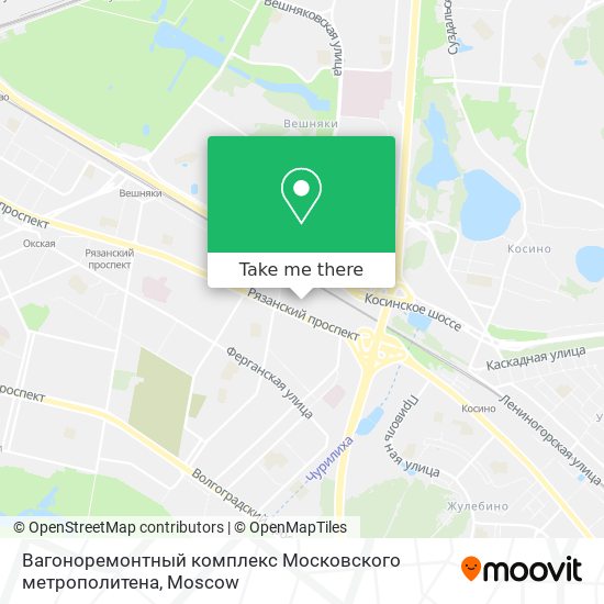 Вагоноремонтный комплекс Московского метрополитена map