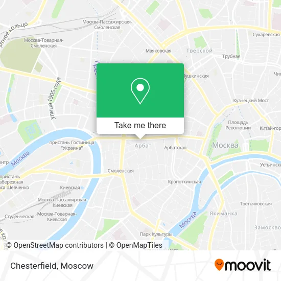 Chesterfield map