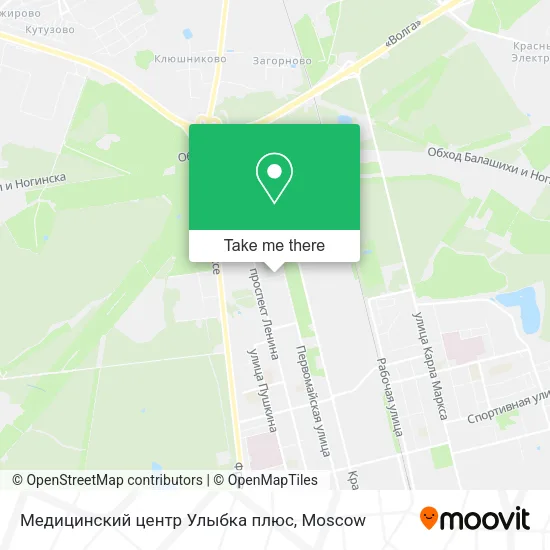 Медицинский центр Улыбка плюс map