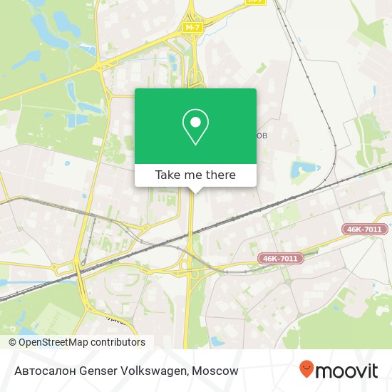 Автосалон Genser Volkswagen map