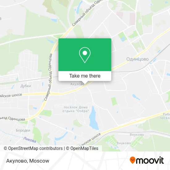 Акулово map