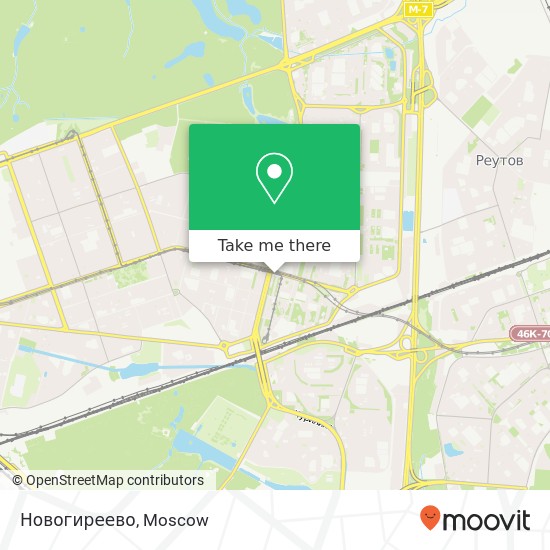 Новогиреево map