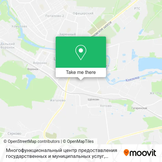 Многофункциональный центр предоставления государственных и муниципальных услуг map