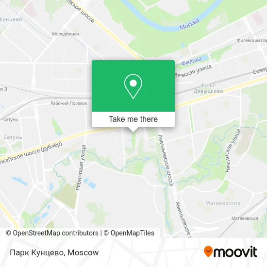 Парк Кунцево map