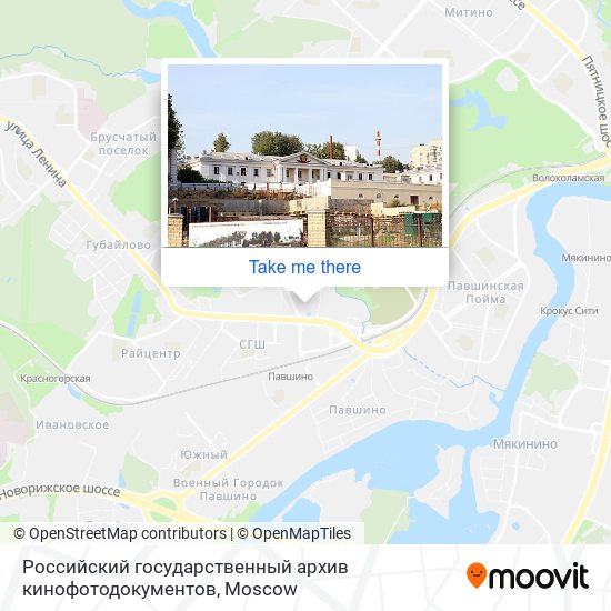 Российский государственный архив кинофотодокументов map