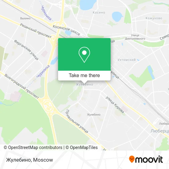 Жулебино map