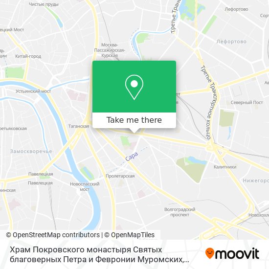Храм Покровского монастыря Святых благоверных Петра и Февронии Муромских map