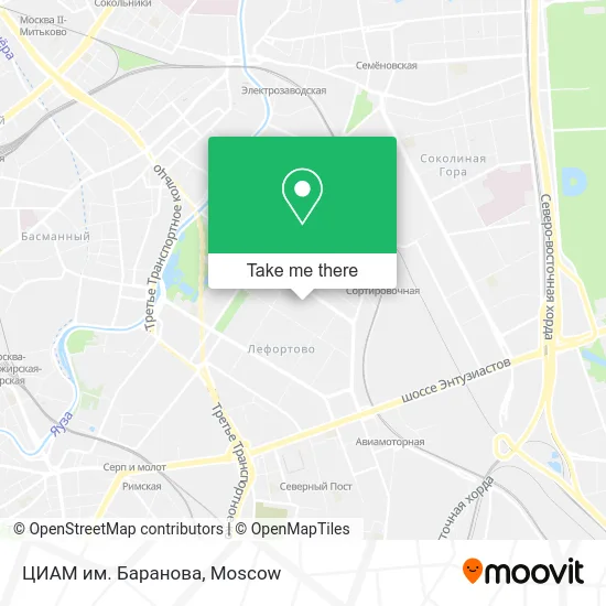 ЦИАМ им. Баранова map