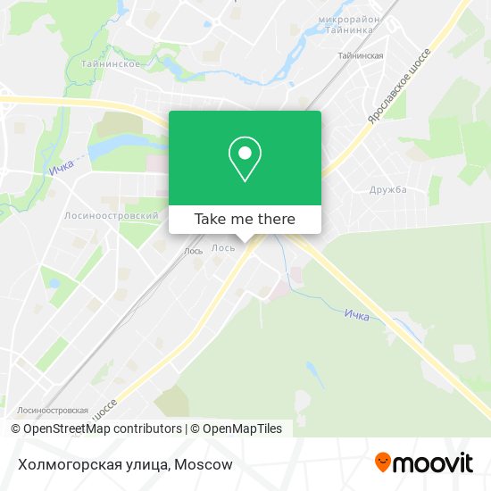Холмогорская улица map