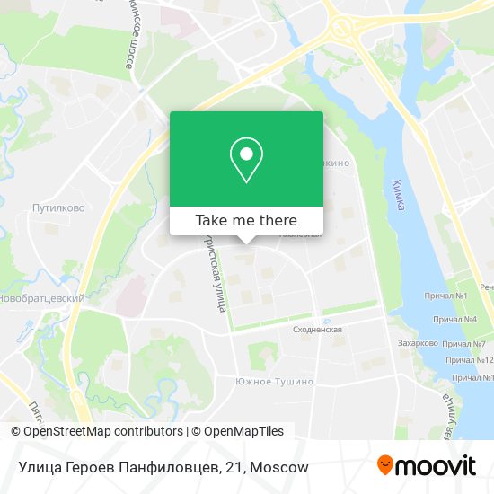 Улица Героев Панфиловцев, 21 map
