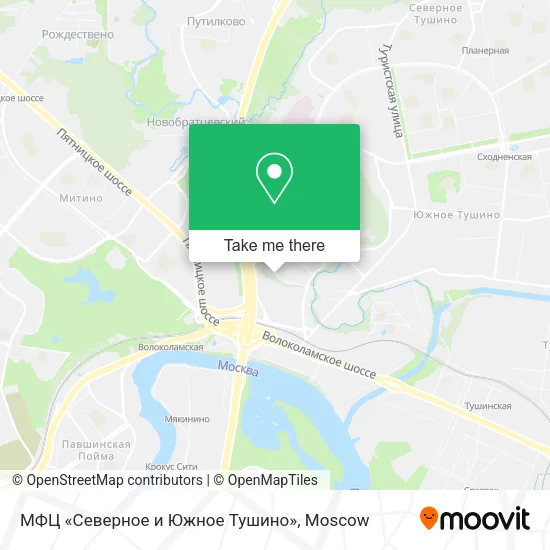 МФЦ «Северное и Южное Тушино» map