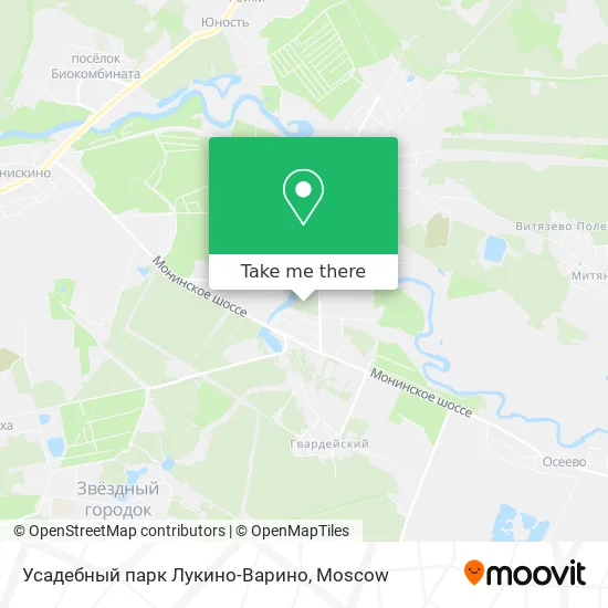 Усадебный парк Лукино-Варино map