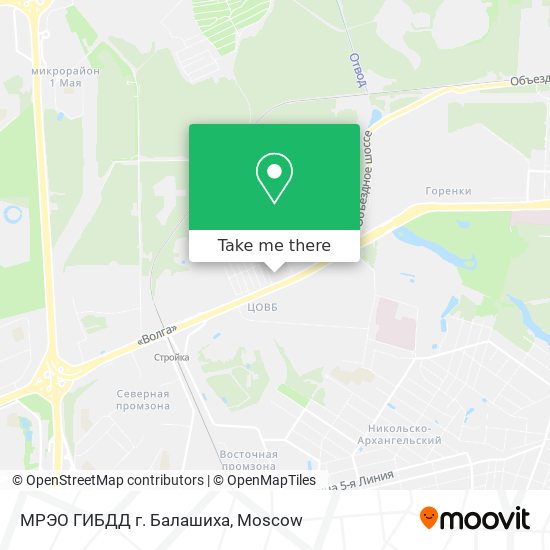 МРЭО ГИБДД г. Балашиха map