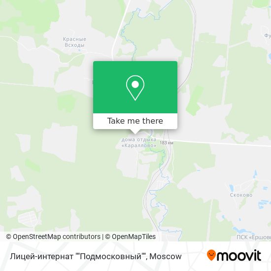 Лицей-интернат ""Подмосковный"" map