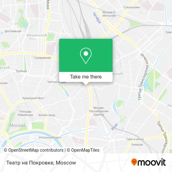 Театр на Покровке map