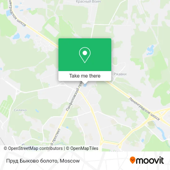 Пруд Быково болото map