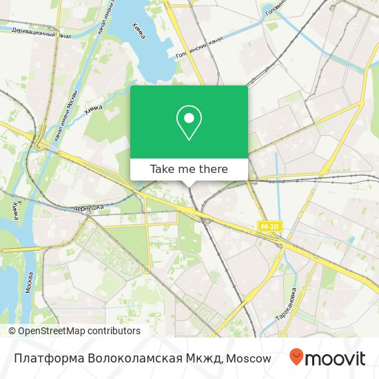 Платформа Волоколамская Мкжд map