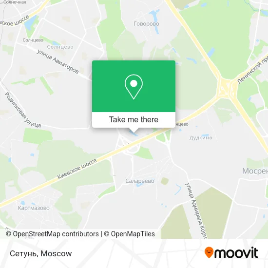 Сетунь map