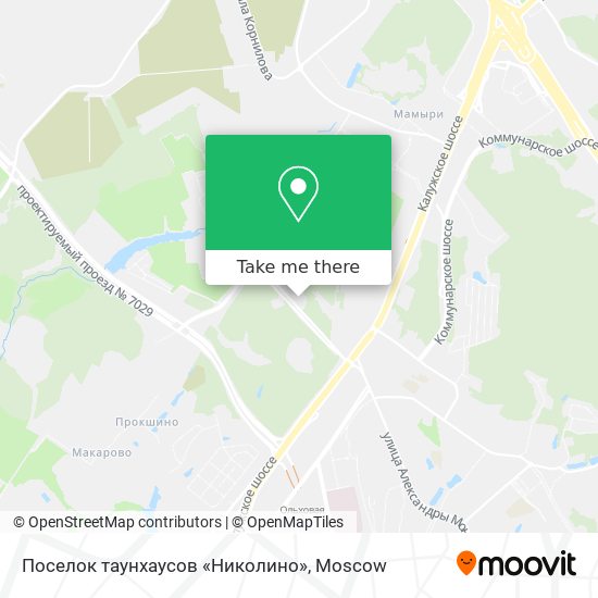 Поселок таунхаусов «Николино» map