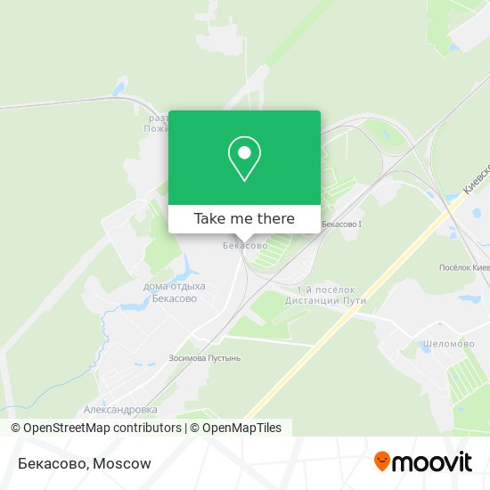 Бекасово map