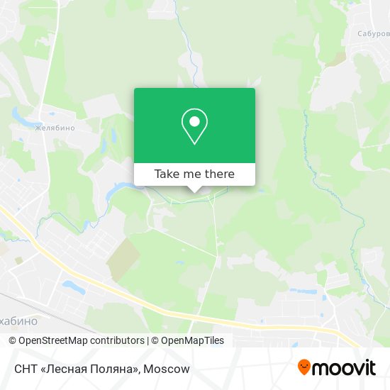 СНТ «Лесная Поляна» map