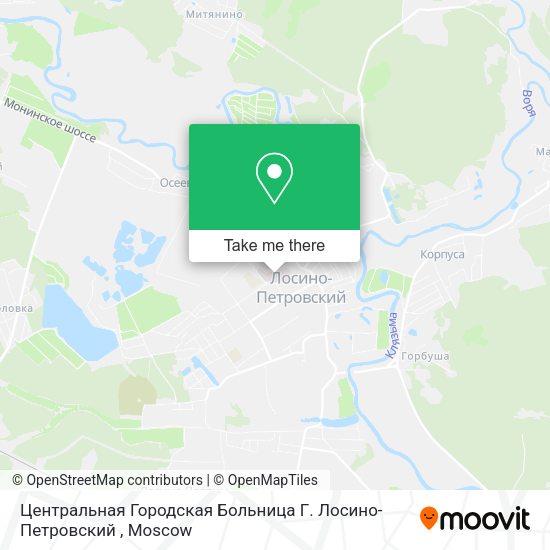 Центральная Городская Больница Г. Лосино-Петровский map