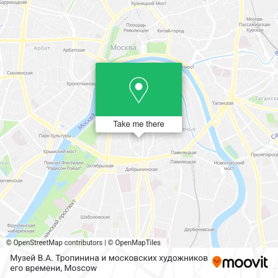 Музей В.А. Тропинина и московских художников его времени map