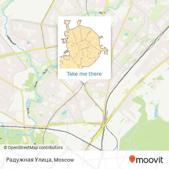 Радужная Улица map