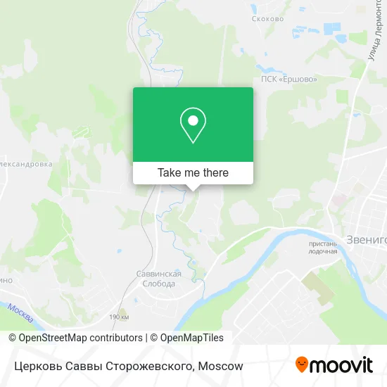Церковь Саввы Сторожевского map