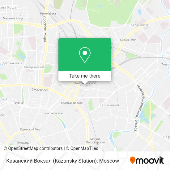 Казанский Вокзал (Kazansky Station) map