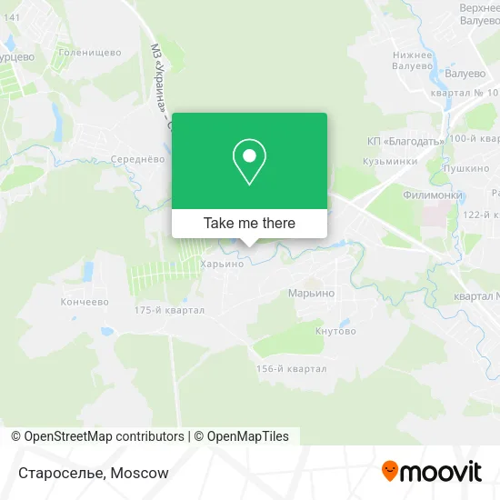 Староселье map