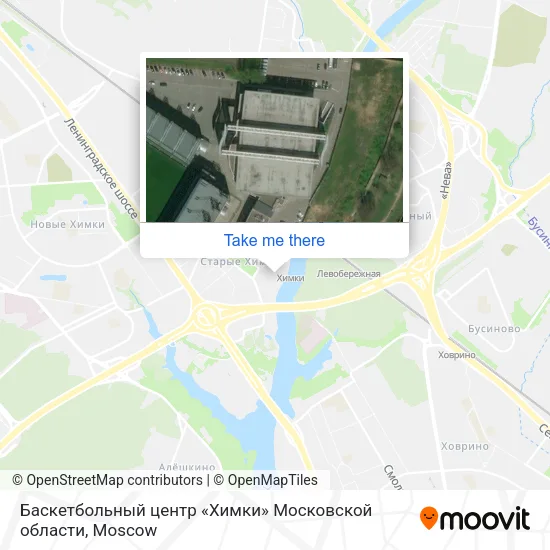 Баскетбольный центр «Химки» Московской области map