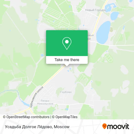 Усадьба Долгое Лёдово map