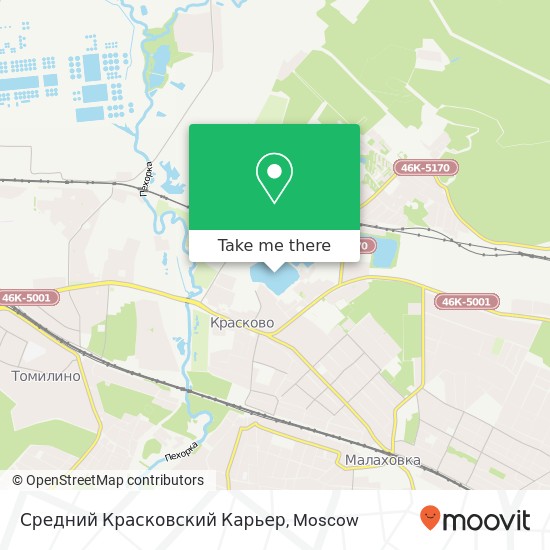 Средний Красковский Карьер map