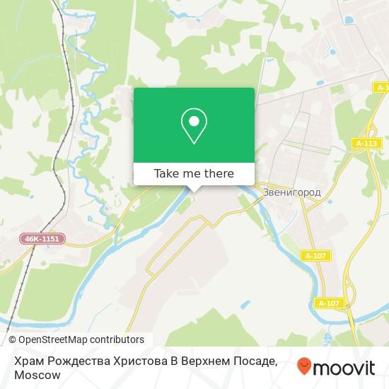 Храм Рождества Христова В Верхнем Посаде map