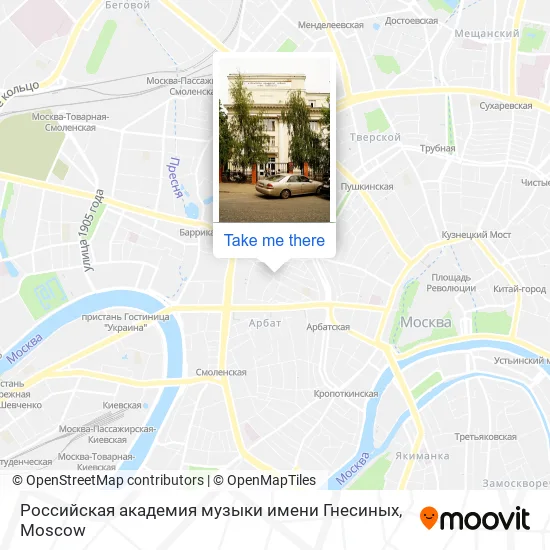 Российская академия музыки имени Гнесиных map