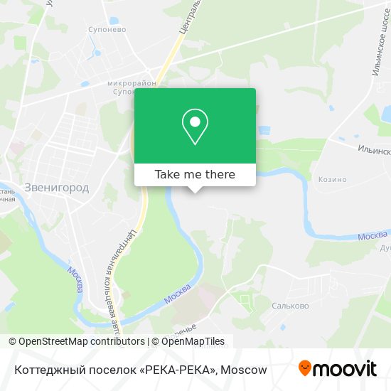 Коттеджный поселок «РЕКА-РЕКА» map