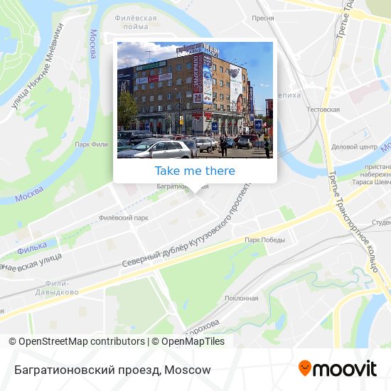 Багратионовский проезд map