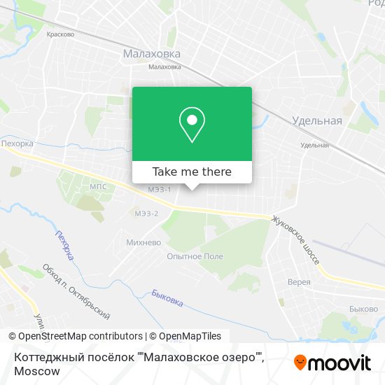 Коттеджный посёлок ""Малаховское озеро"" map