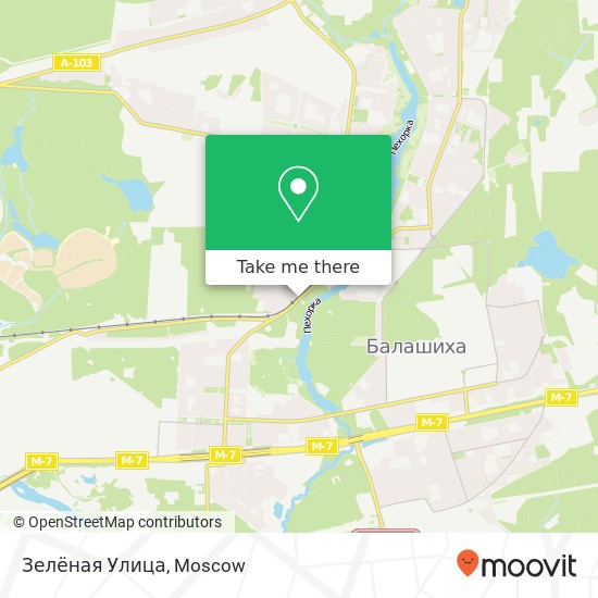 Зелёная Улица map