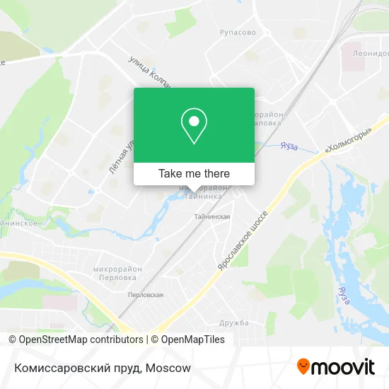 Комиссаровский пруд map